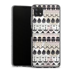 Silicone Glitter Case silver glitter