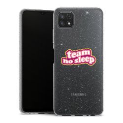 Silicone Glitter Case silver glitter