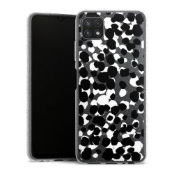 Silicone Glitter Case silver glitter