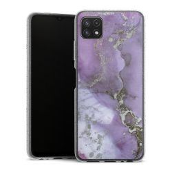 Silicone Glitter Case silver glitter