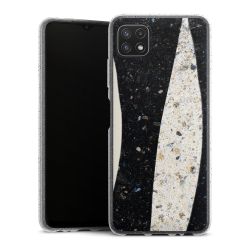 Silicone Glitter Case silver glitter