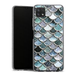 Silicone Glitter Case silver glitter