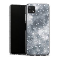 Silicone Glitter Case silver glitter