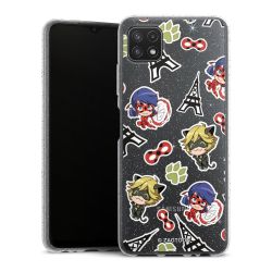 Silicone Glitter Case silver glitter