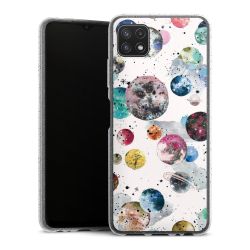 Silicone Glitter Case silver glitter