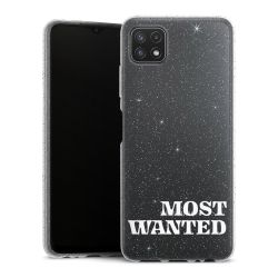 Silicone Glitter Case silver glitter