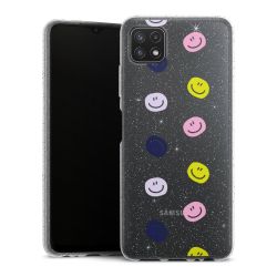 Silicone Glitter Case silver glitter