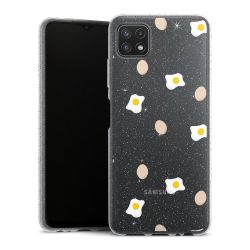 Silicone Glitter Case silver glitter