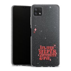 Silicone Glitter Case silver glitter