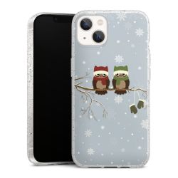 Silicone Glitter Case silver glitter