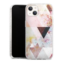 Silicone Glitter Case silver glitter