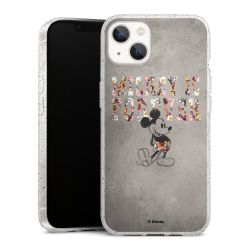 Silicone Glitter Case silver glitter