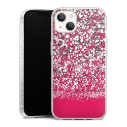 Silicone Glitter Case silver glitter