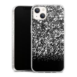 Silicone Glitter Case silver glitter