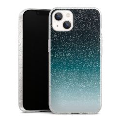 Silicone Glitter Case silver glitter