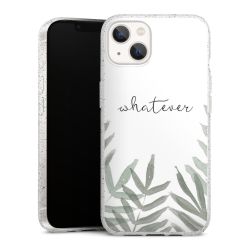 Silicone Glitter Case silver glitter