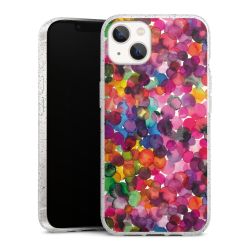 Silicone Glitter Case silver glitter