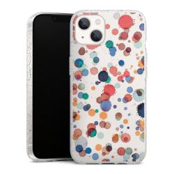 Silicone Glitter Case silver glitter