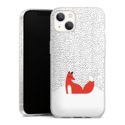 Silicone Glitter Case silver glitter