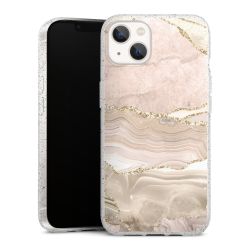 Silicone Glitter Case silver glitter