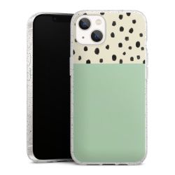 Silicone Glitter Case silver glitter