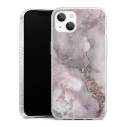 Silicone Glitter Case silver glitter