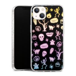 Silicone Glitter Case silver glitter