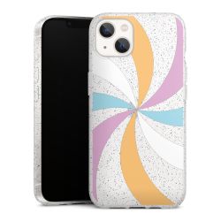 Silicone Glitter Case silver glitter