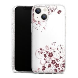 Silicone Glitter Case silver glitter