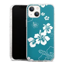 Silicone Glitter Case silver glitter