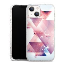 Silicone Glitter Case silver glitter