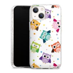 Silicone Glitter Case silver glitter