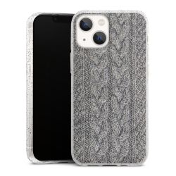 Silicone Glitter Case silver glitter