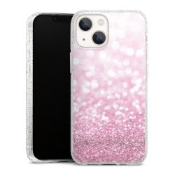 Silicone Glitter Case silver glitter