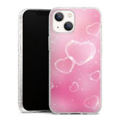 Silicone Glitter Case silver glitter