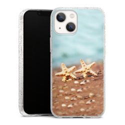 Silicone Glitter Case silver glitter