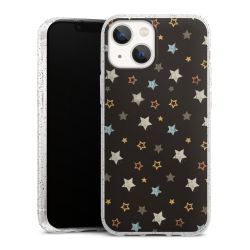 Silicone Glitter Case silver glitter