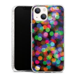 Silicone Glitter Case silver glitter