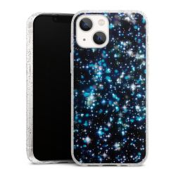 Silicone Glitter Case silver glitter