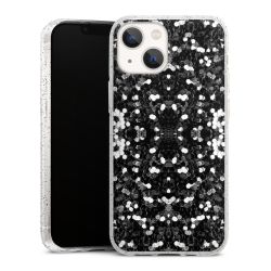 Silicone Glitter Case silver glitter