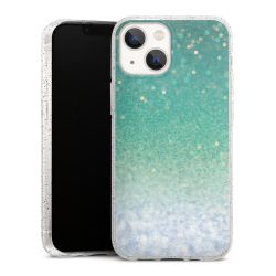 Silicone Glitter Case silver glitter