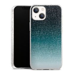 Silicone Glitter Case silver glitter