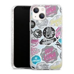 Silicone Glitter Case silver glitter