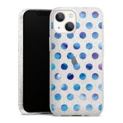 Silicone Glitter Case silver glitter