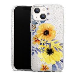 Silicone Glitter Case silver glitter