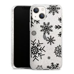 Silicone Glitter Case silver glitter