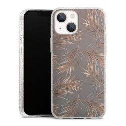 Silicone Glitter Case silver glitter