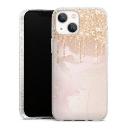 Silicone Glitter Case silver glitter