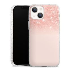 Silicone Glitter Case silver glitter