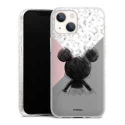 Silicone Glitter Case silver glitter